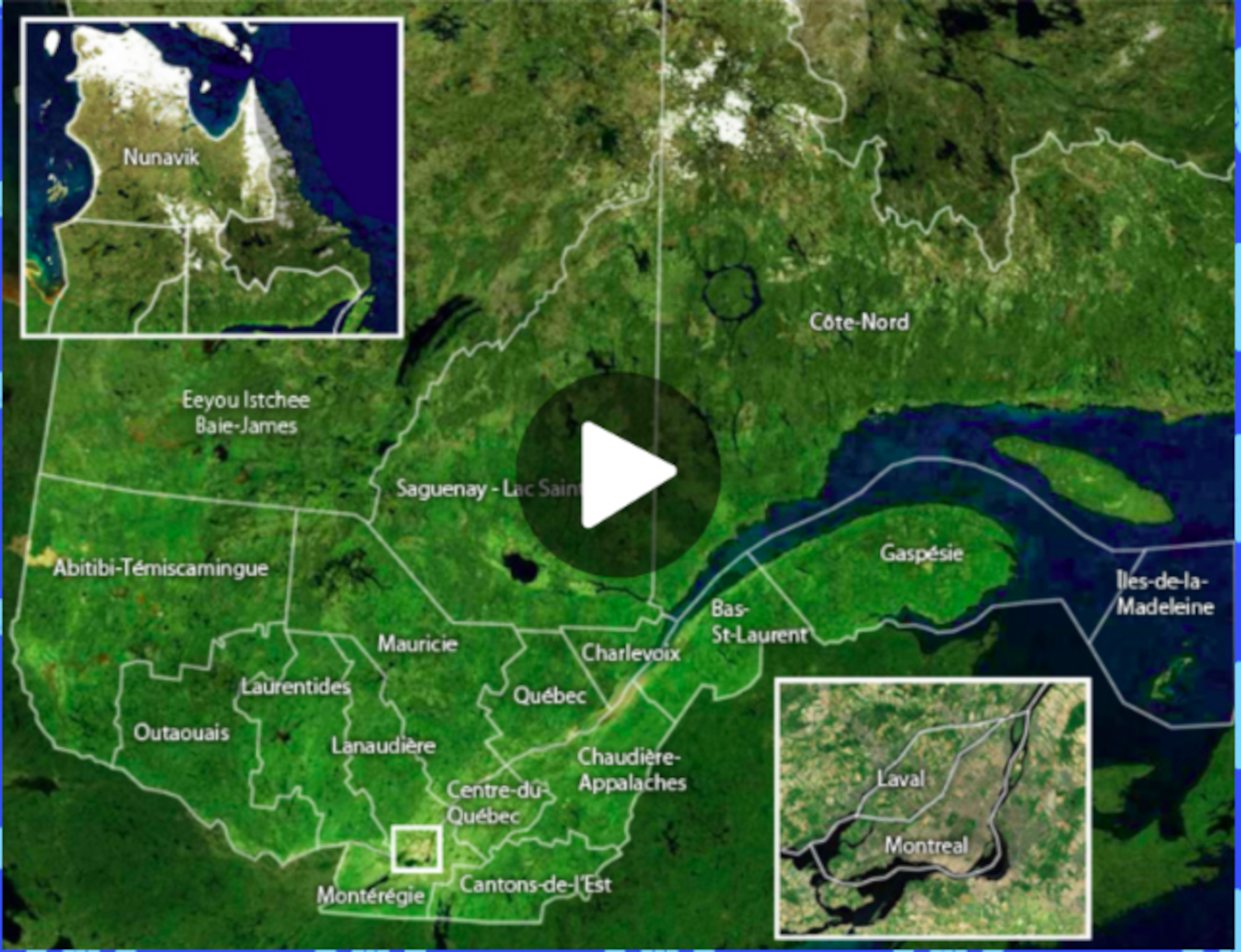 carte quebec